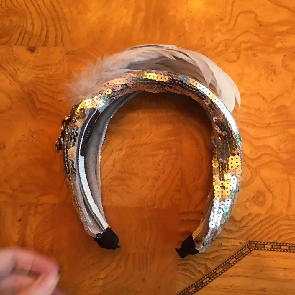 🎃 - FLAPPER STYLE Silver Sequin Headband